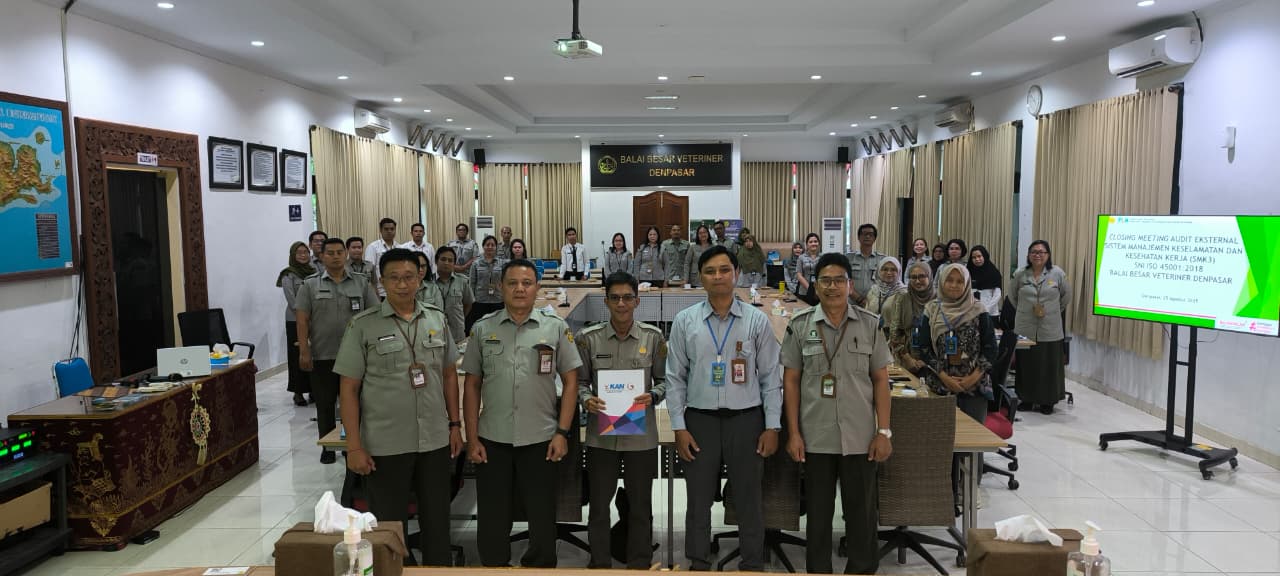Pelaksanaan Audit SNI ISO 45001:2018 pada BBVET Denpasar