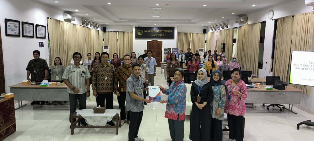 Pelaksanaan Audit Sertifikat SNI ISO 35001:2019 pada BBVET Denpasar